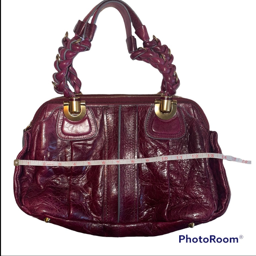 Chloé leather shoulder bag. Purple leather - Picture 9 of 17